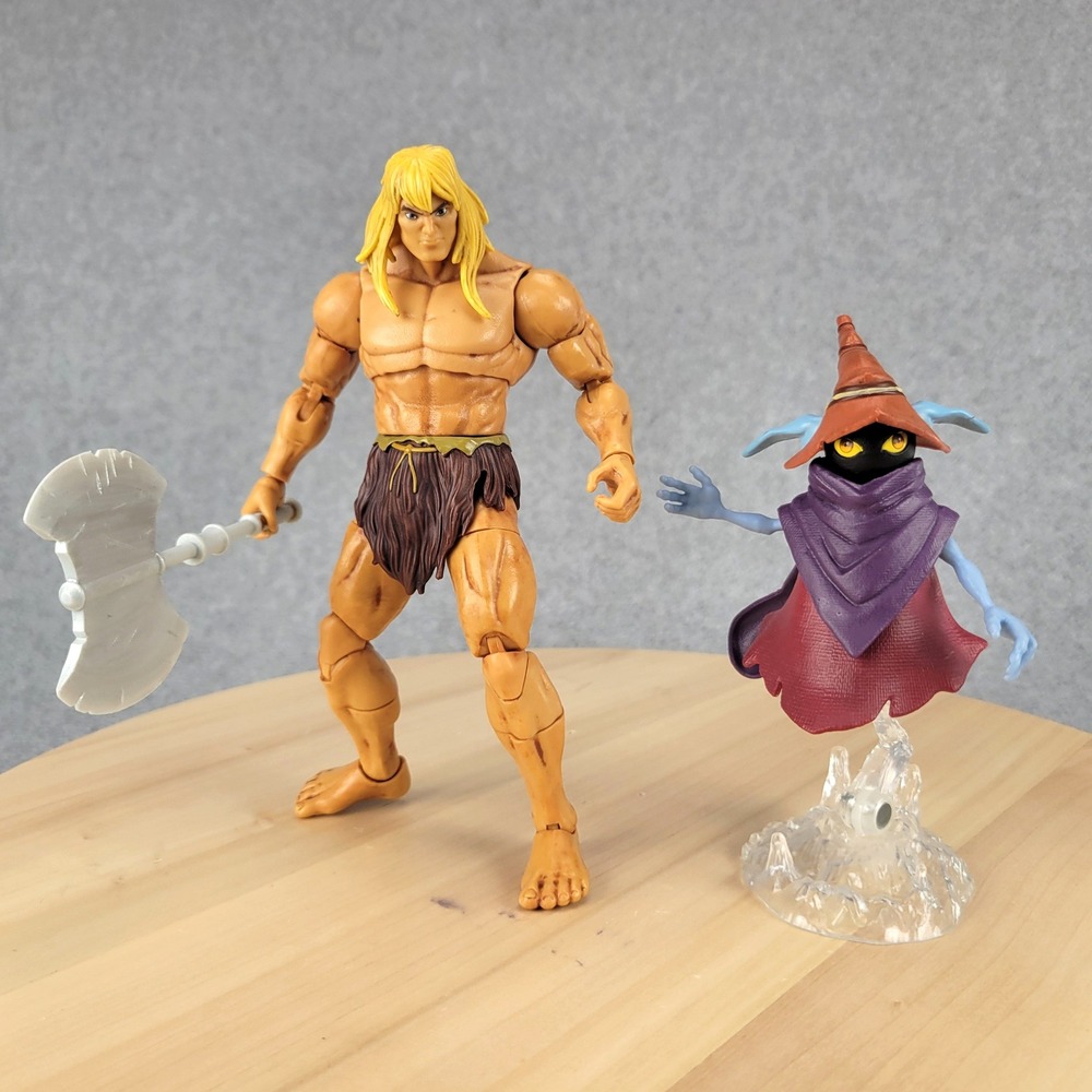 Mattel MOTU Masterverse Revelation Savage He-Man Orko Action Figure Set 8.5" Tan